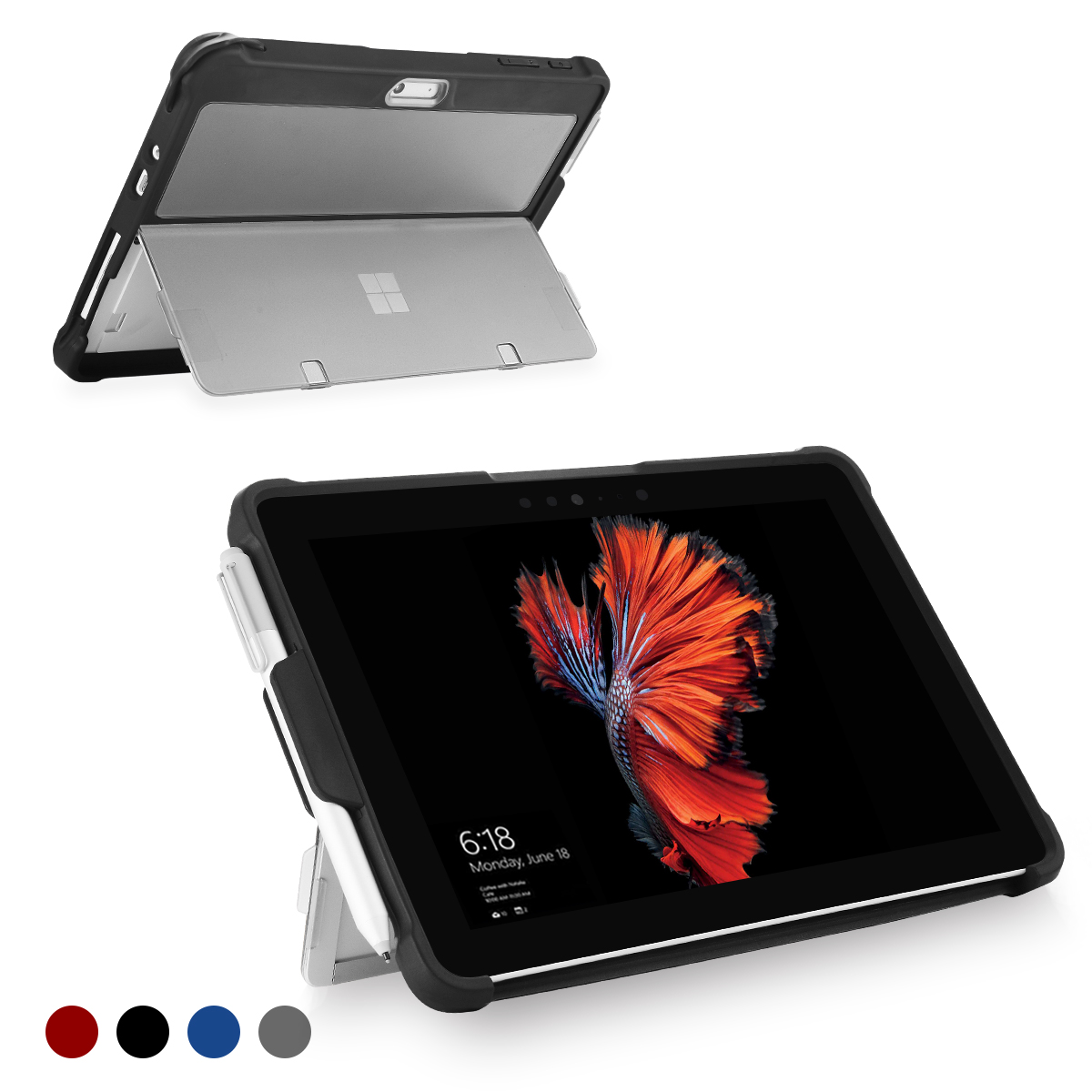 Shockproof TPU Rugged Stand Protective Covers with Kickstand Case for Microsoft Surface Go1/Go2 / Go3 2021